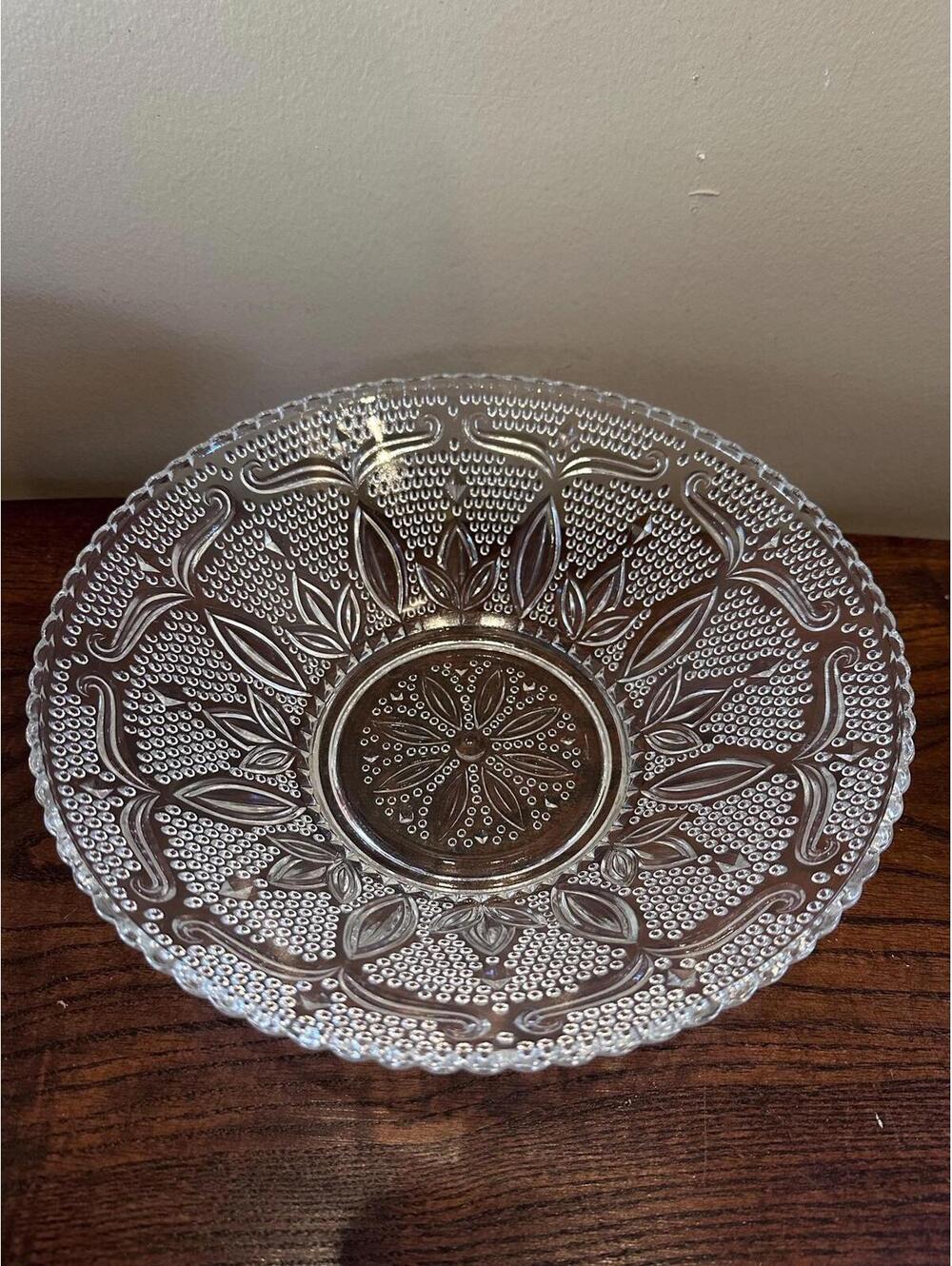 Vintage Federal Glass Heritage Pattern Hobnail Bowl